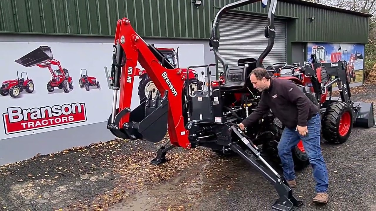 Overview BH150 Tractor Backhoe For F Series Branson Tractors