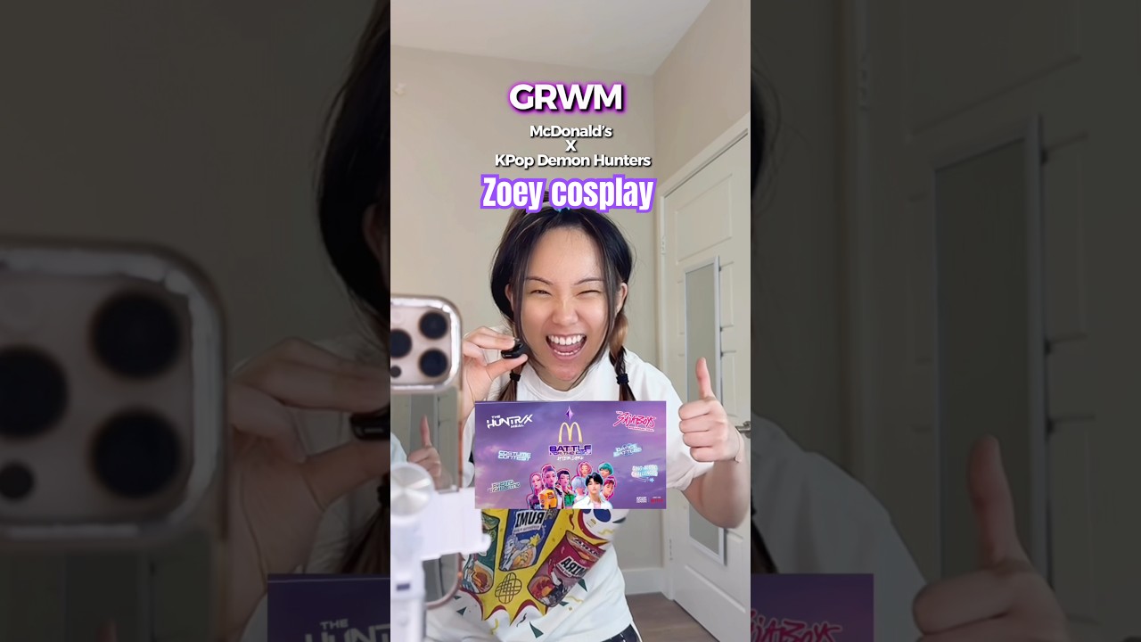 Я так рада показать вам это событие!!! #kpopdemonhunters #mcdonalds #GRWM #makeup