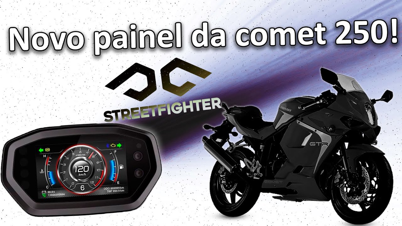 Comet 250 moto painel digital street fighter moto parts brasil