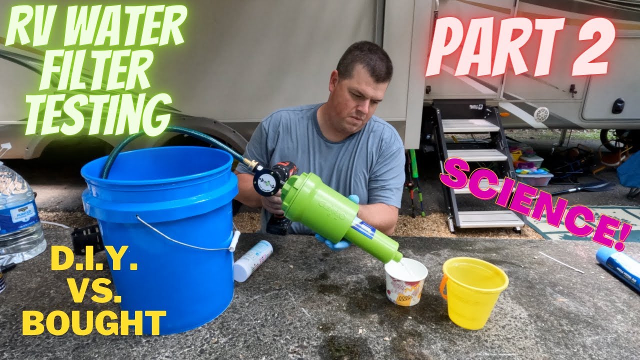 Testing Camco and Clear 2o filters VS. my DIY filter - Using science to pick the best one - Part 2