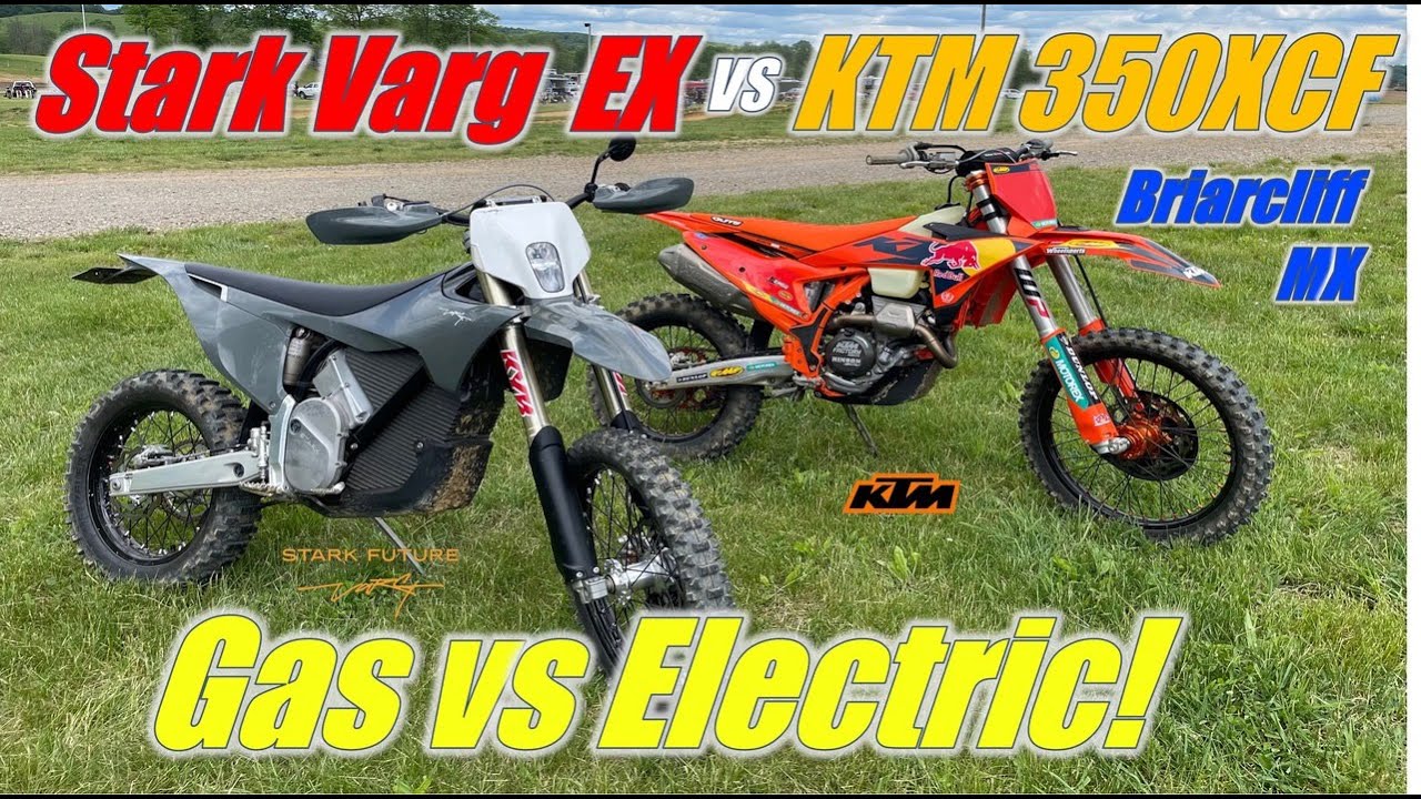 Stark Varg EX vs KTM 350XCF Factory Edition at Briarcliff MX