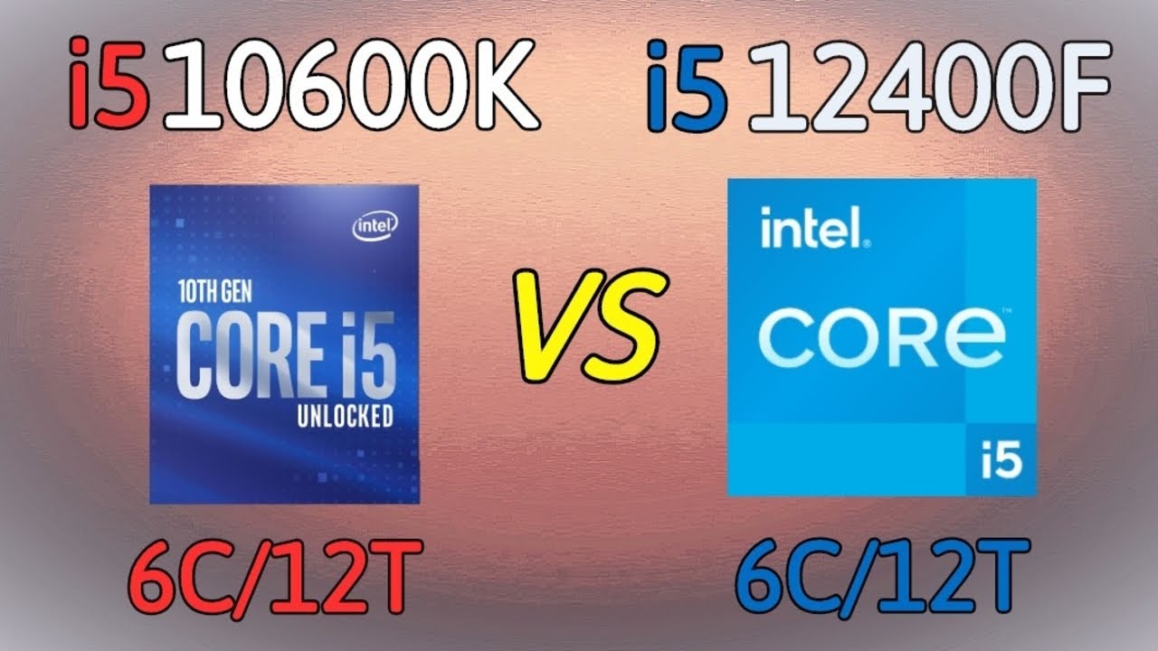 i5 12400f vs i5 10600k   benchmarks and test in 6 games