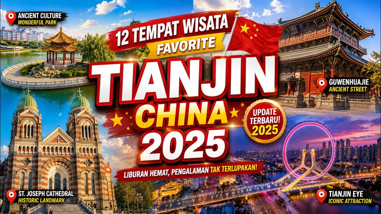 15 Tempat viral dan popular di TIANJIN-CHINA! NO. 5,6 , dan 13,WAJIB KAMU KUNJUNGI 2025