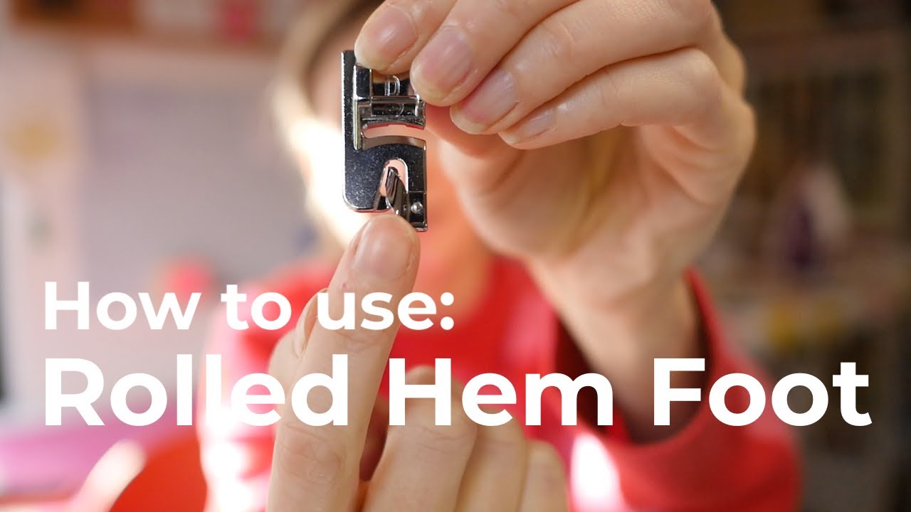 How to use a Rolled Hem | Janome Rolled Hem Foot | SEW JESSALLI