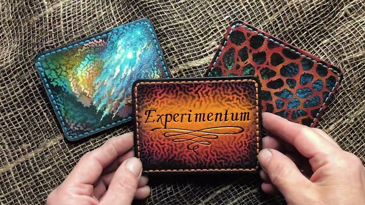 Experiments with stencils and airbrush on the leather / эксперименты с трафаретами и аэрографом