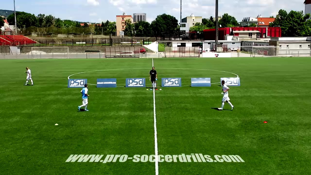 Soccer Speed Exercise with Reaction