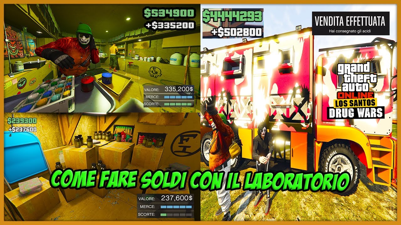 COME FARE SOLDI CON IL LABORATORIO DI ACIDI del DLC DRUG WARS - Guida COMPLETA (GTA 5 Online ITA)