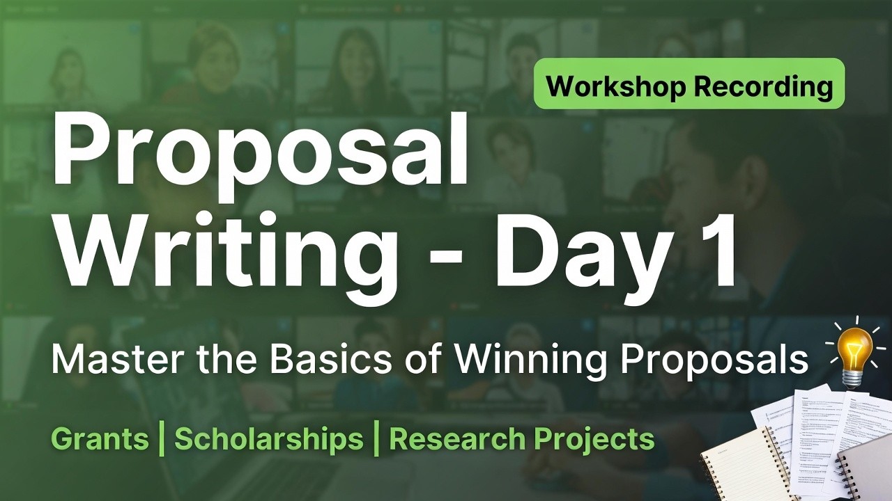 The SECRET to Writing PROPOSALS That Get APPROVED | Day 1