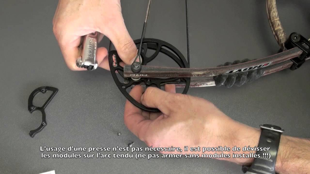 Réglage d'allonge Arc à Poulies