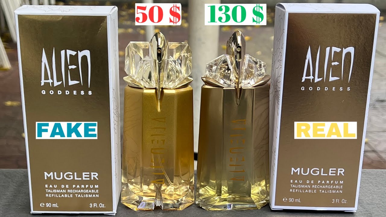 Fake vs Real Mugler Alien Goddess Perfume