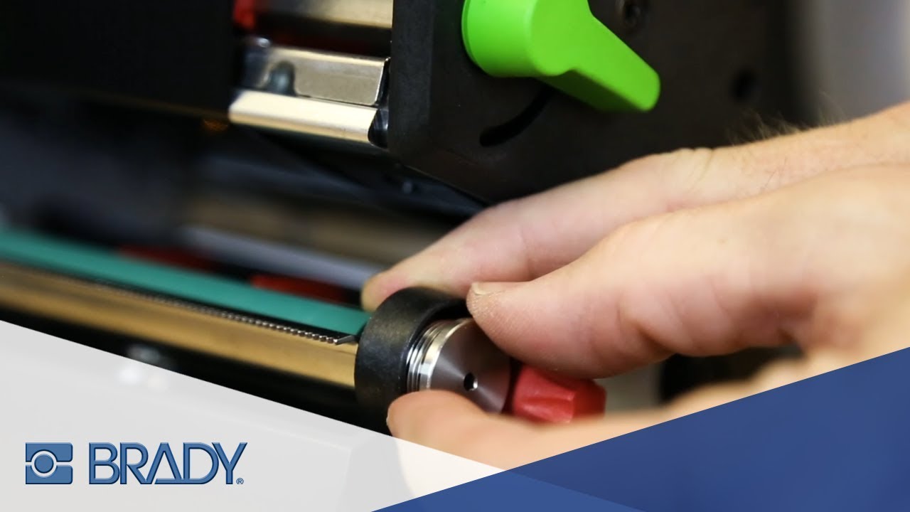 BradyPrinter i7100: How to change print rollers