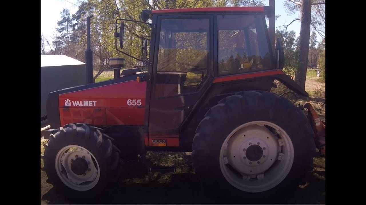 Laina traktorilla lanausta!  VALMET 655, 1988 TUNTIA!!