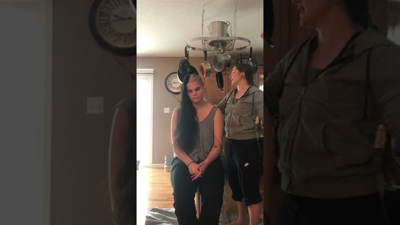 Rapunzel Gets Her Head Shaved, Straight Down The Middle; No GOING BACK NOW?!?