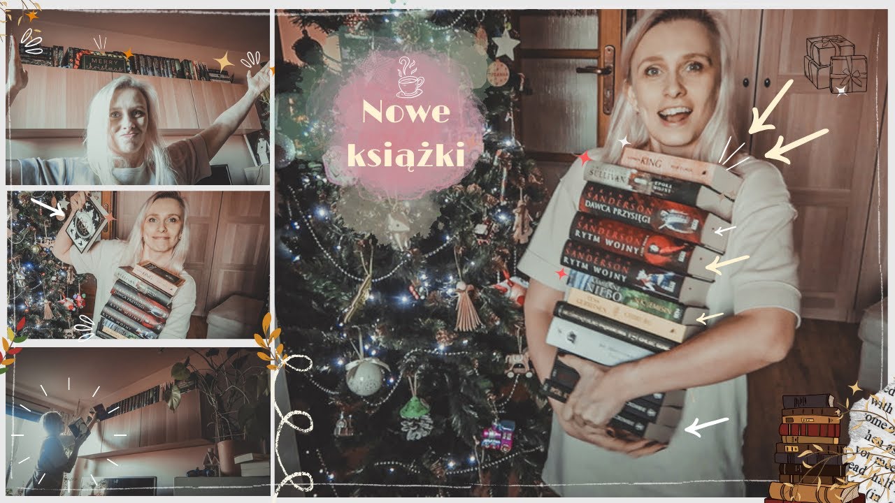 BOOK HAUL - książki kt&oacute;re dostałam na święta🎁🎄(Sanderson, Sullivan, King, Abercrombie)dużo fantasy🤩