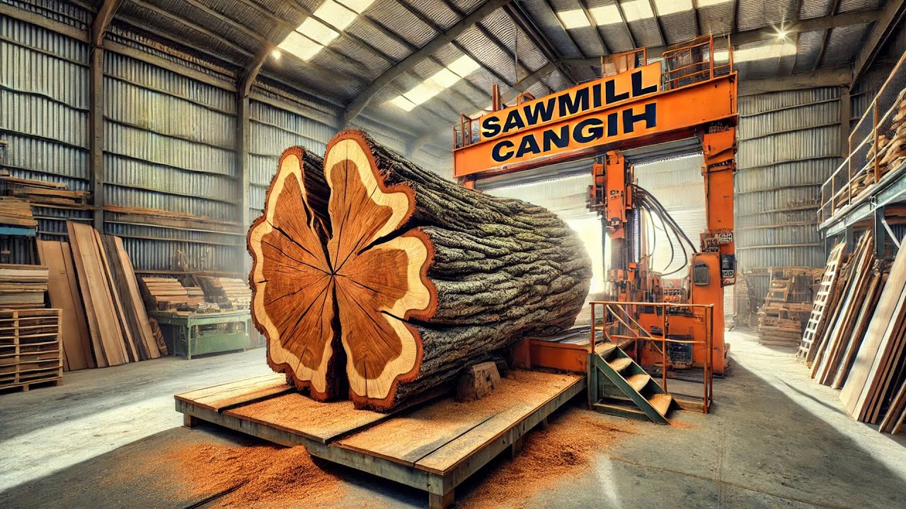 From Log to Luxury ‼️ The Monster Wood Transformation at Our San Francisco Sawmill