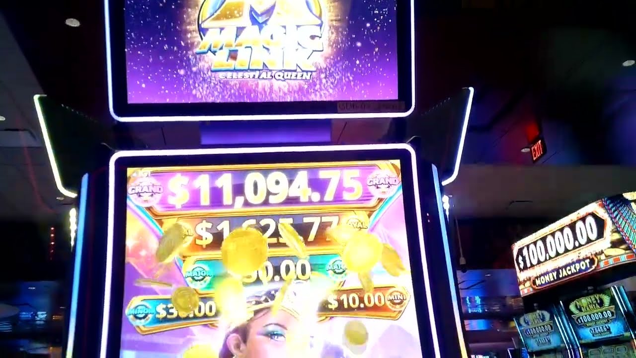 SUPER BIG WIN on M Bonus with New Magic Link Celestial Queen Slot Machine