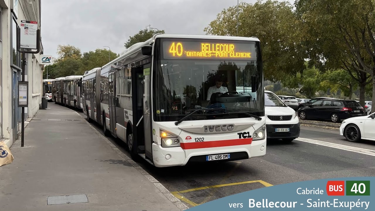 [CAB RIDE] Ligne 40 du réseau TCL Direction Bellecour St Exupéry