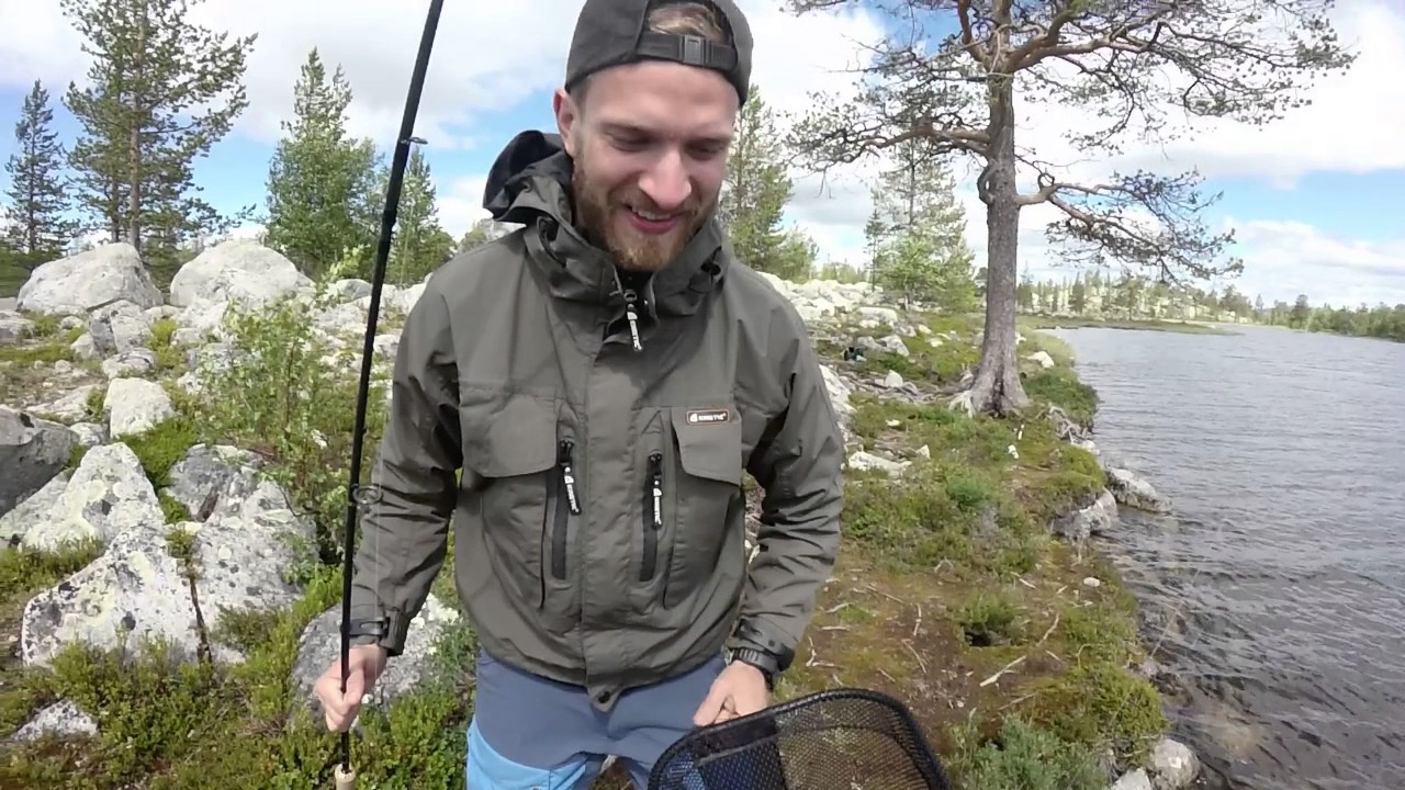 Fiske i Femund. (Femundsmarka nasjonalpark) Trout fishing in Norway