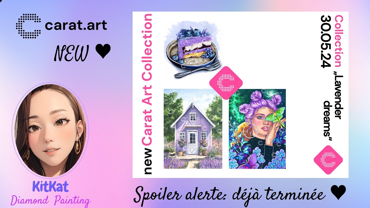 {2024 #diamondpainting 22} Purple Cake 💜 avant-première (terminée) Carat.Art