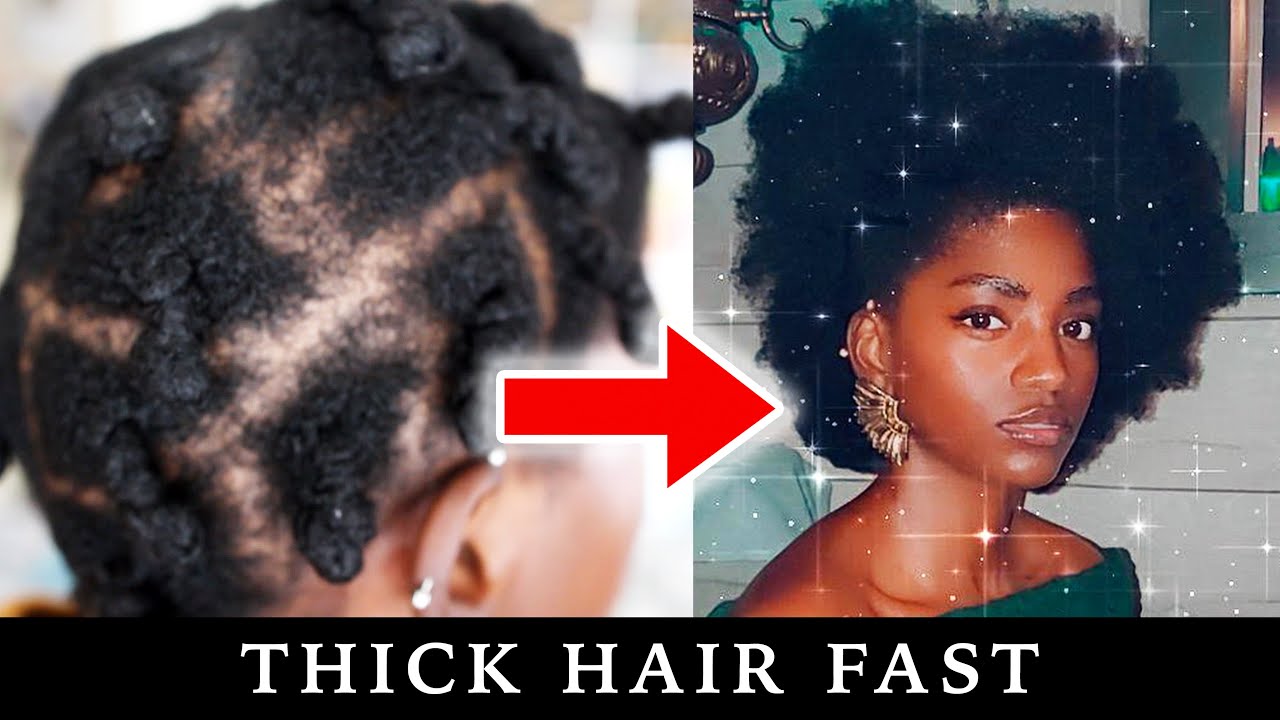 Thin to THICC 4C Natural Hair | How to Grow Thicker Hair