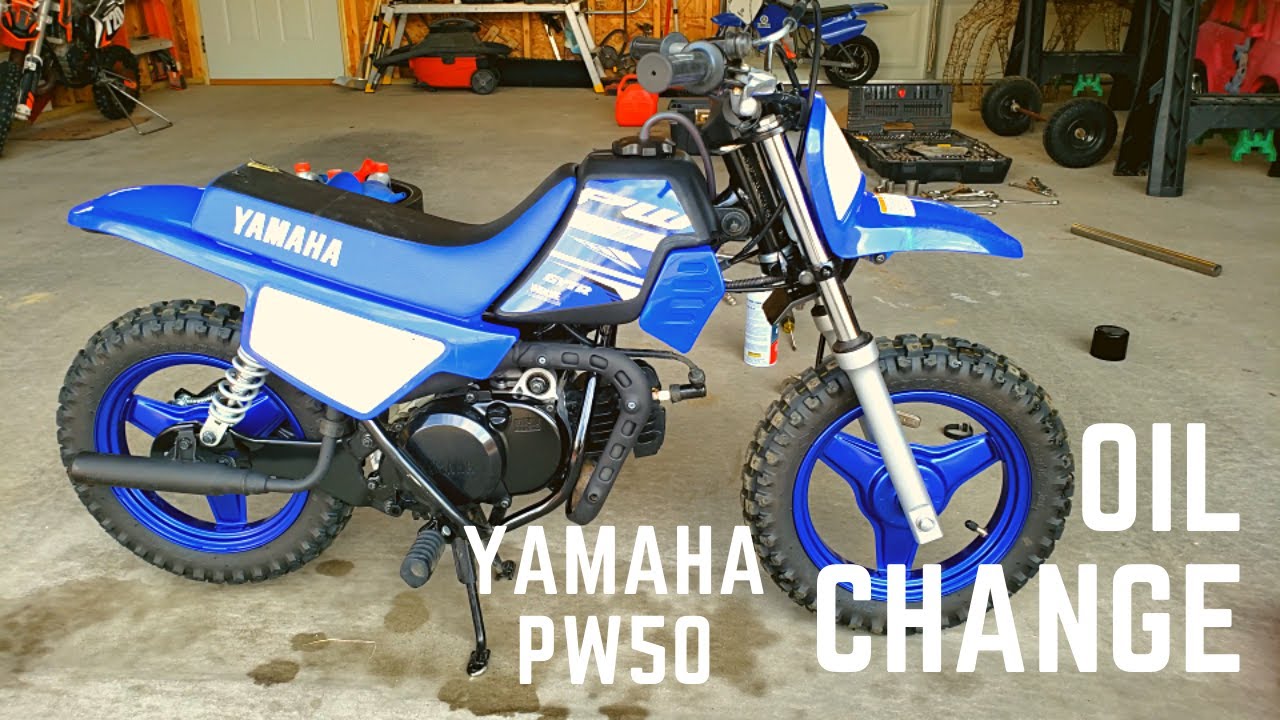 Замена масла Yamaha PW50