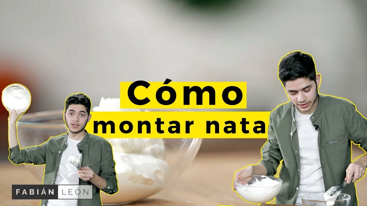 Cómo montar nata como un profesional