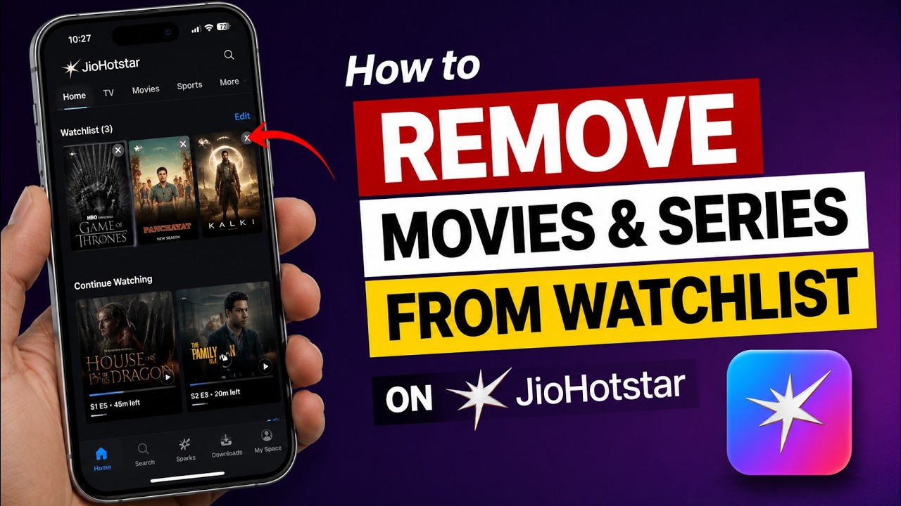 How to Remove Movies and Series From Watchlist on JioHotstar