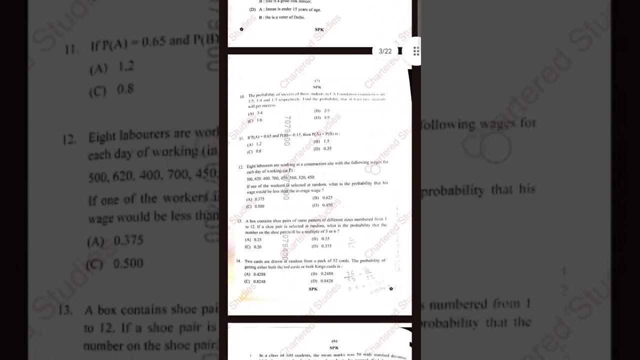 CA foundation September 2024 Maths paper Review & CA foundation September 2024 Maths paper Solution