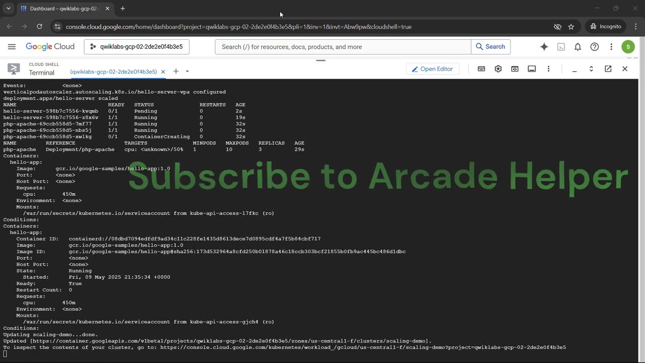 Understanding and Combining GKE Autoscaling Strategies || #GSP768 || By Arcade Helper