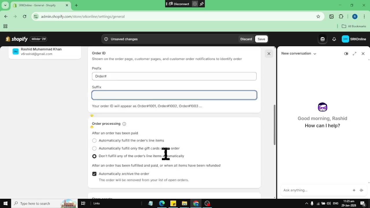 How to Create Shopify Store and General Settings