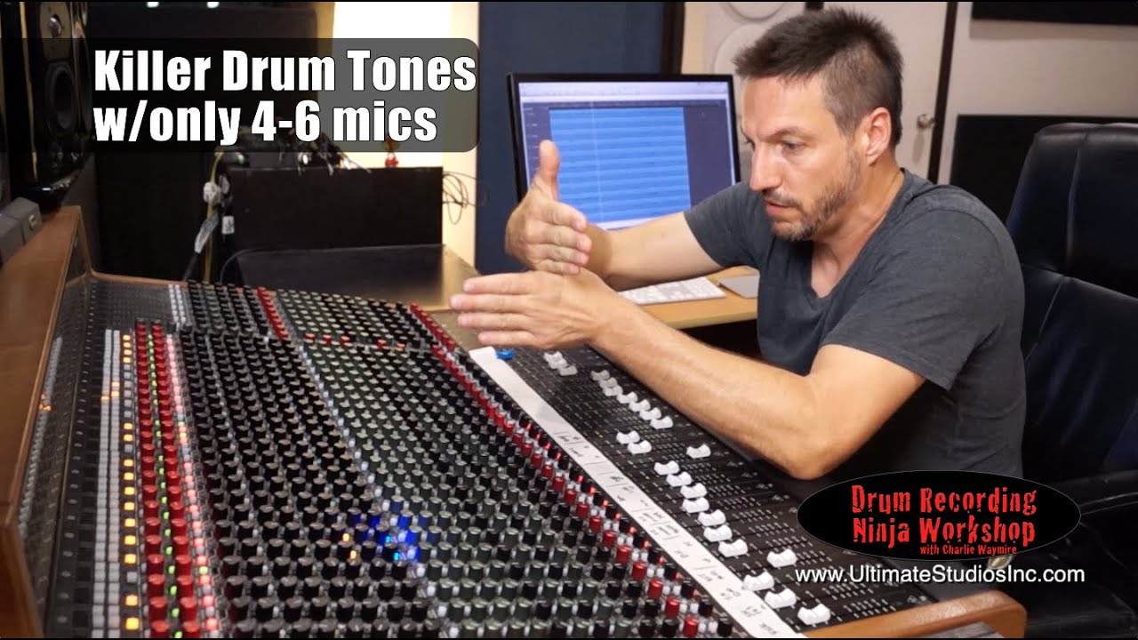 Recording Drums with only 4-6 Mics