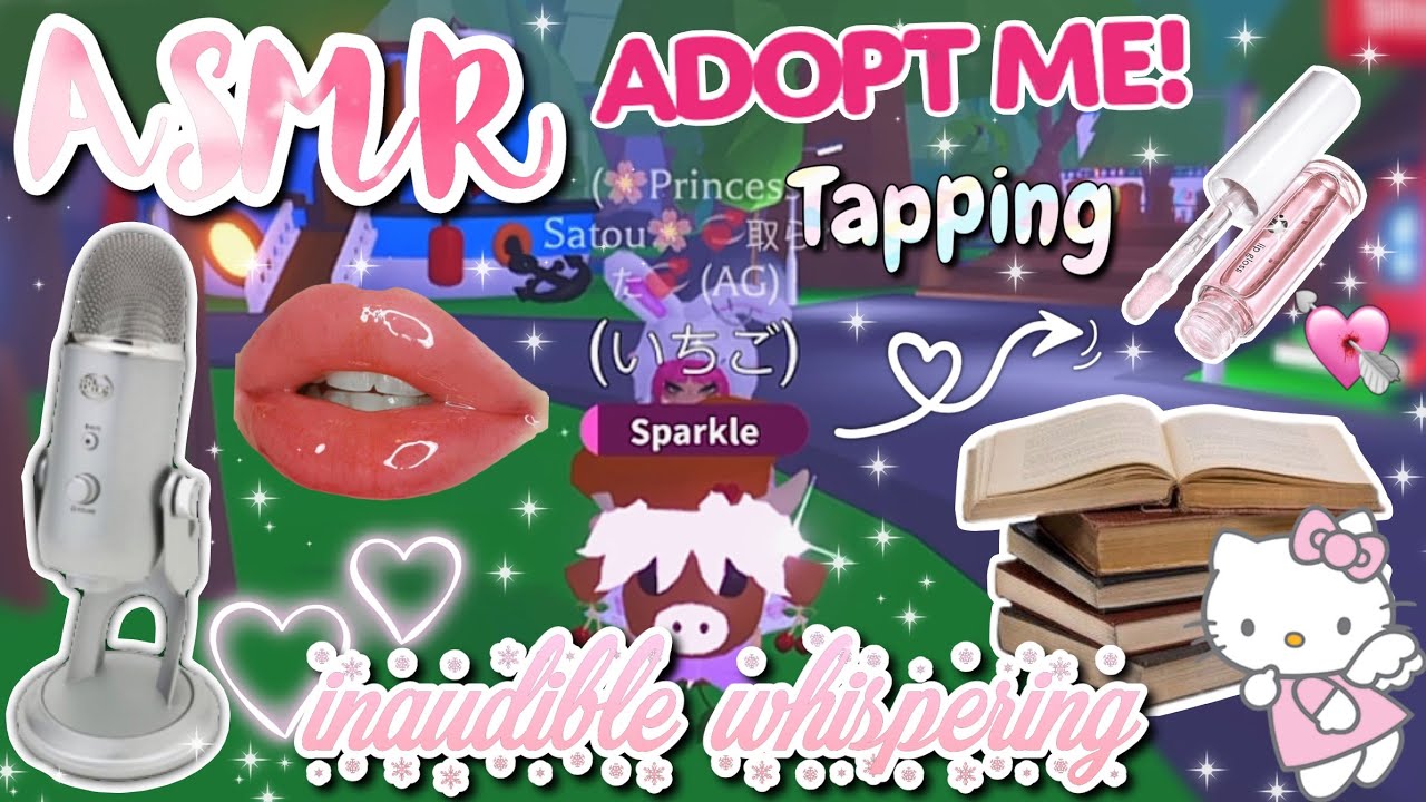 ASMR Adopt Me trading in RICH server with inaudible whispering/tapping CUSTOM VIDEO REQUESTED💕