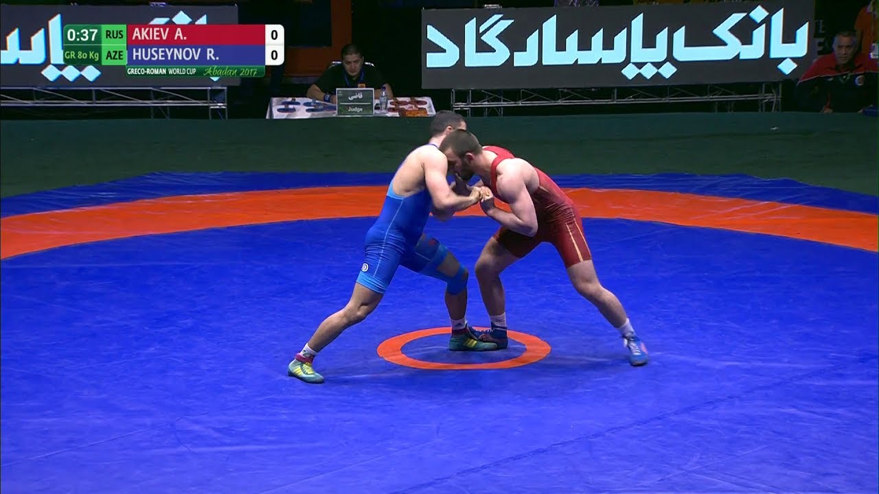 GOLD GR - 80 kg: R. HUSEYNOV (AZE) df. A. AKIEV (RUS), 1-1