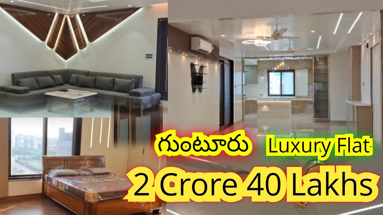 Super luxury 3 BHK flat for sale in Guntur