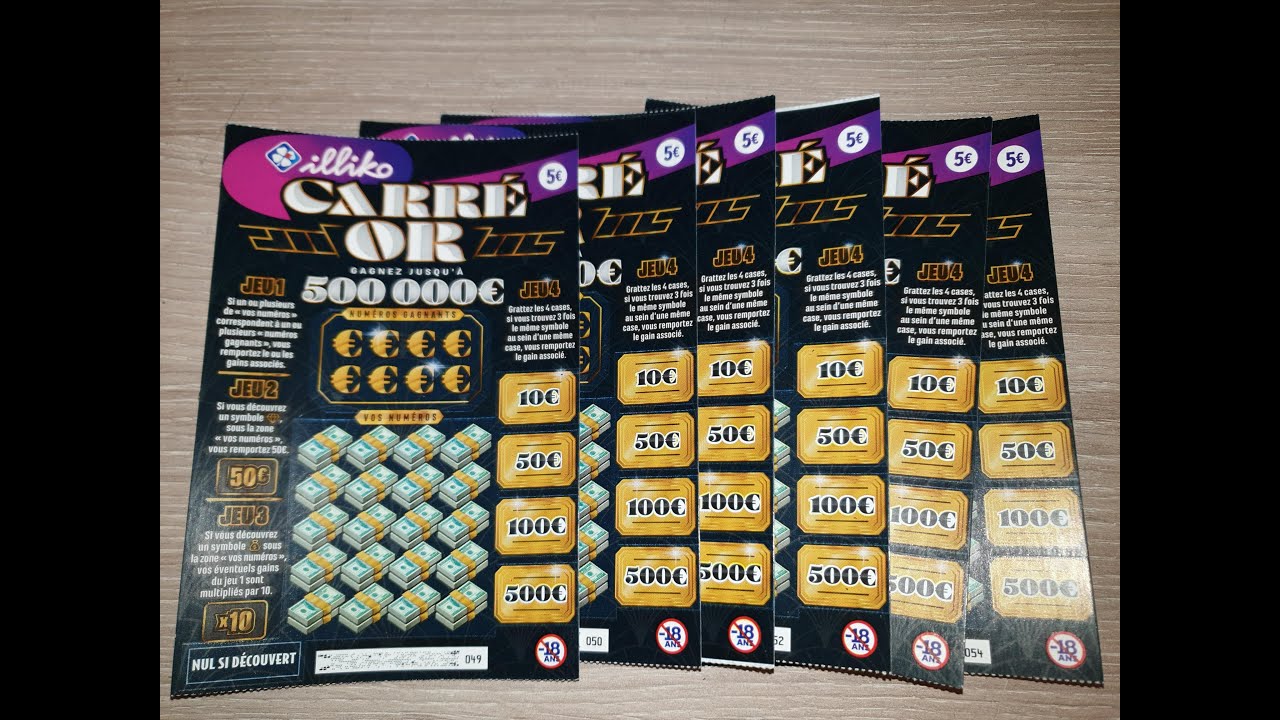 🍀🤞jeu de grattage FDJ🤞🍀 nouveau  jeu carré or 😏😏😏