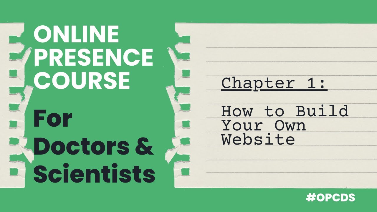 How to Build Your Own Website - OPCDS - Chapter 1