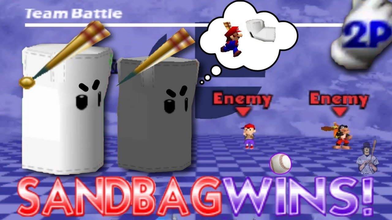 Smash Remix - SANDBAGS REVENGE!🔥 -TEAM BATTLE- Multiplayer Gameplay -No Commentary- Android Mupen64