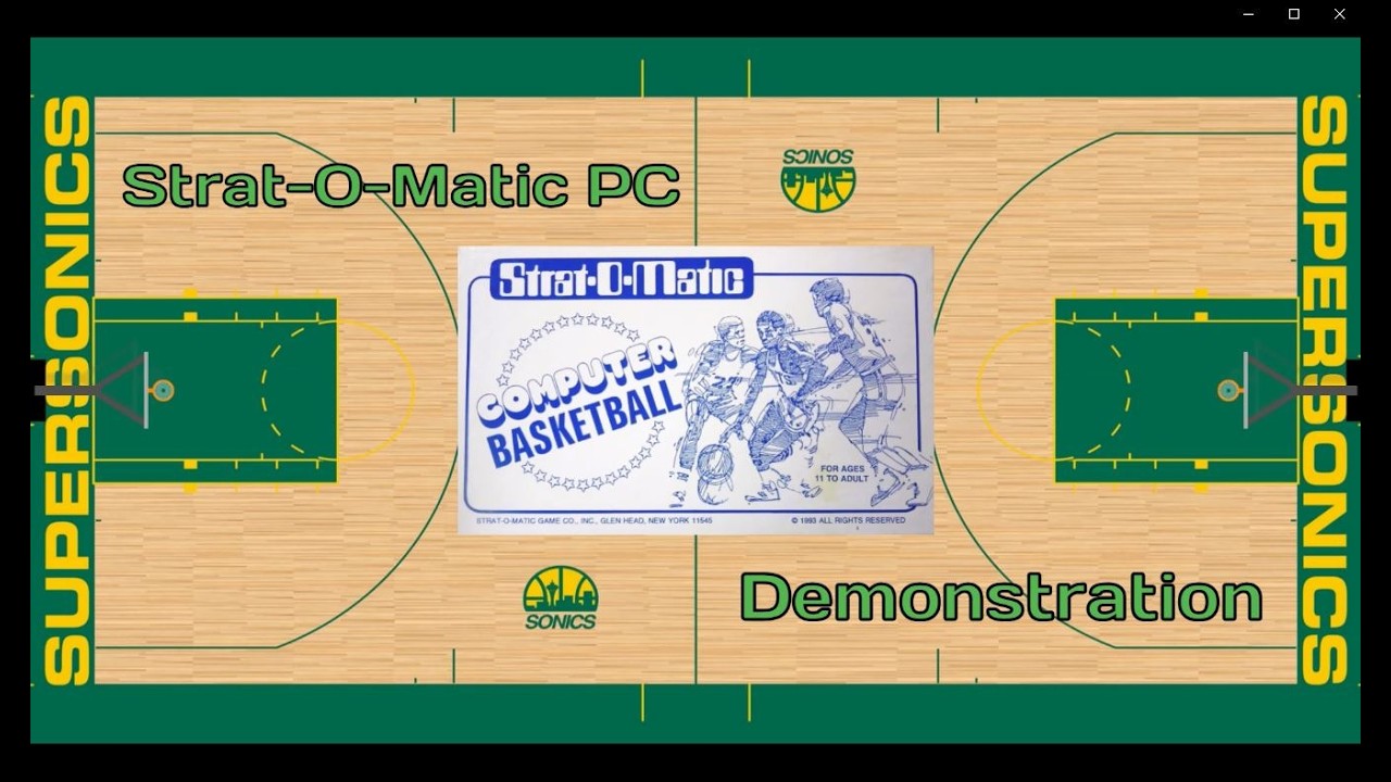 Демонстрация Strat-O-Matic PC 🏀 1992-93 Bulls против Sonics!