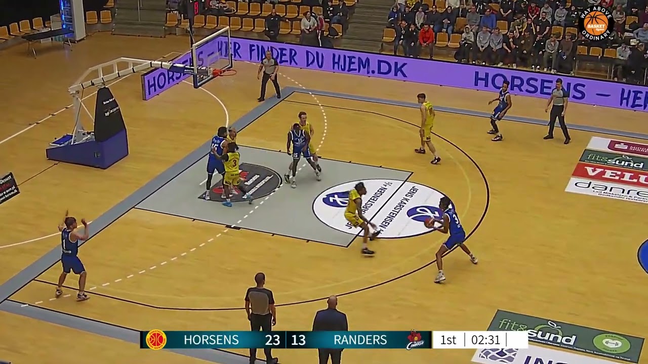 Chris Lykes Denmark-Basketligaen 2022-2023 Full Game: Horsens IC vs. Svendborg