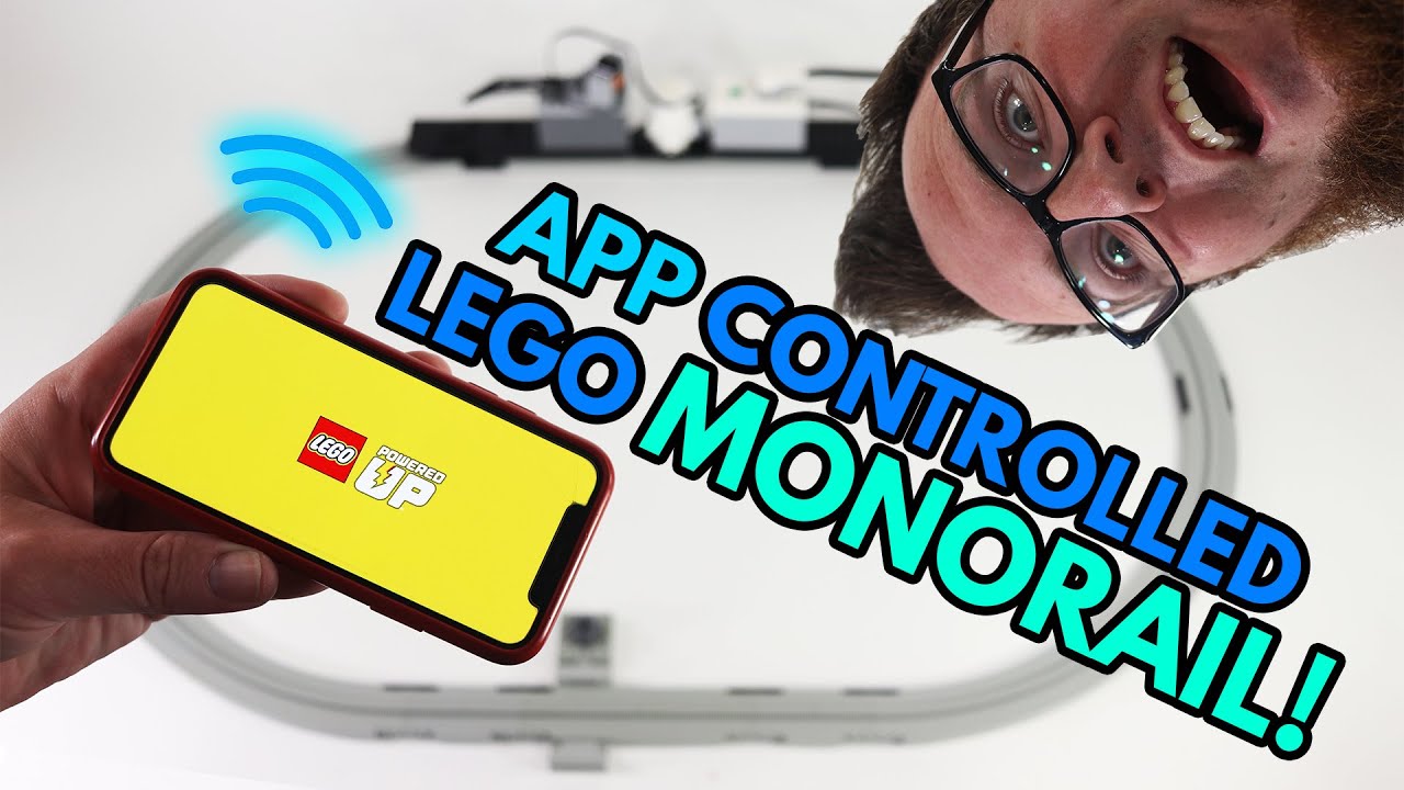 LEGO Bluetooth App Controlled MONORAIL!