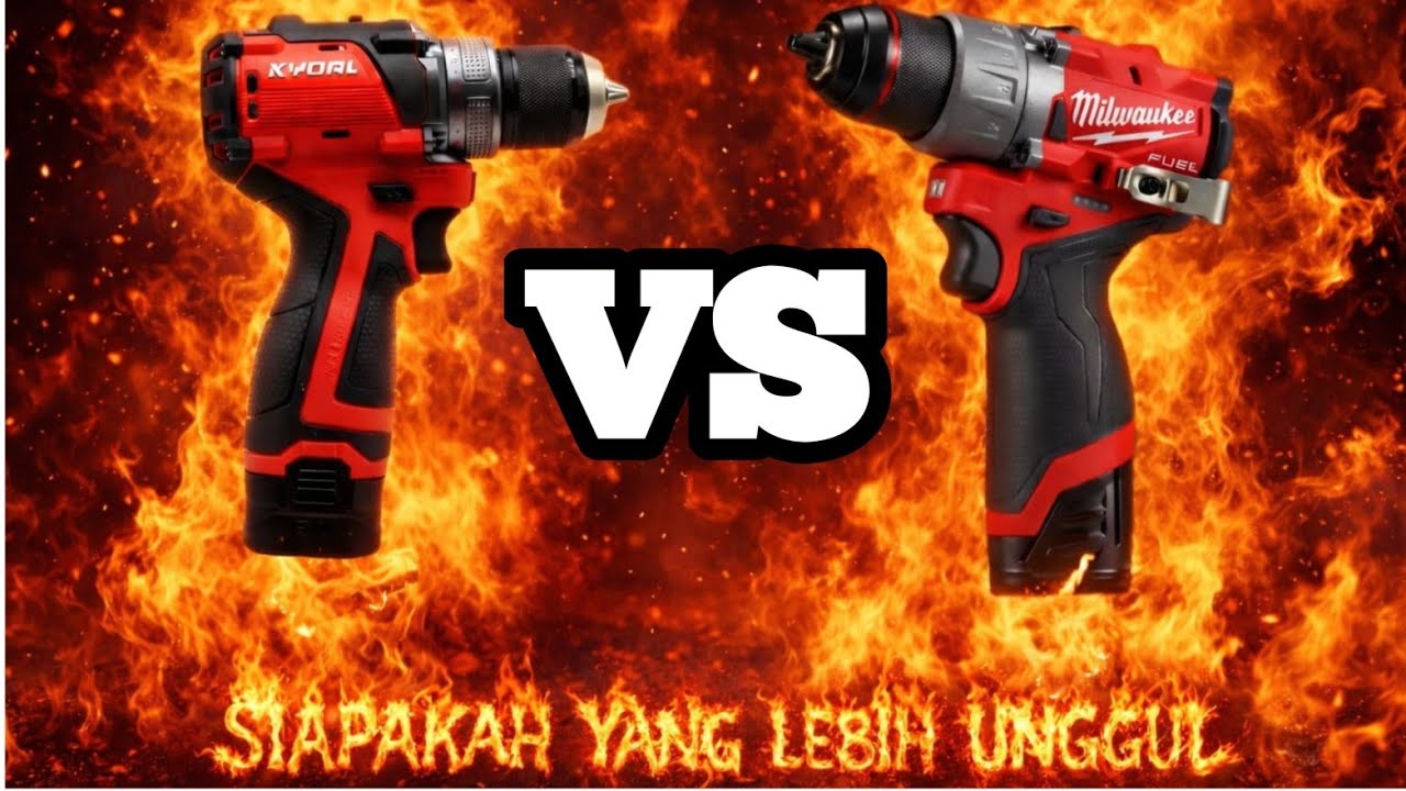 12 volt vs 16 volt siapakah yang unggul ? || Milwaukee m12 vs kyoal 16 volt