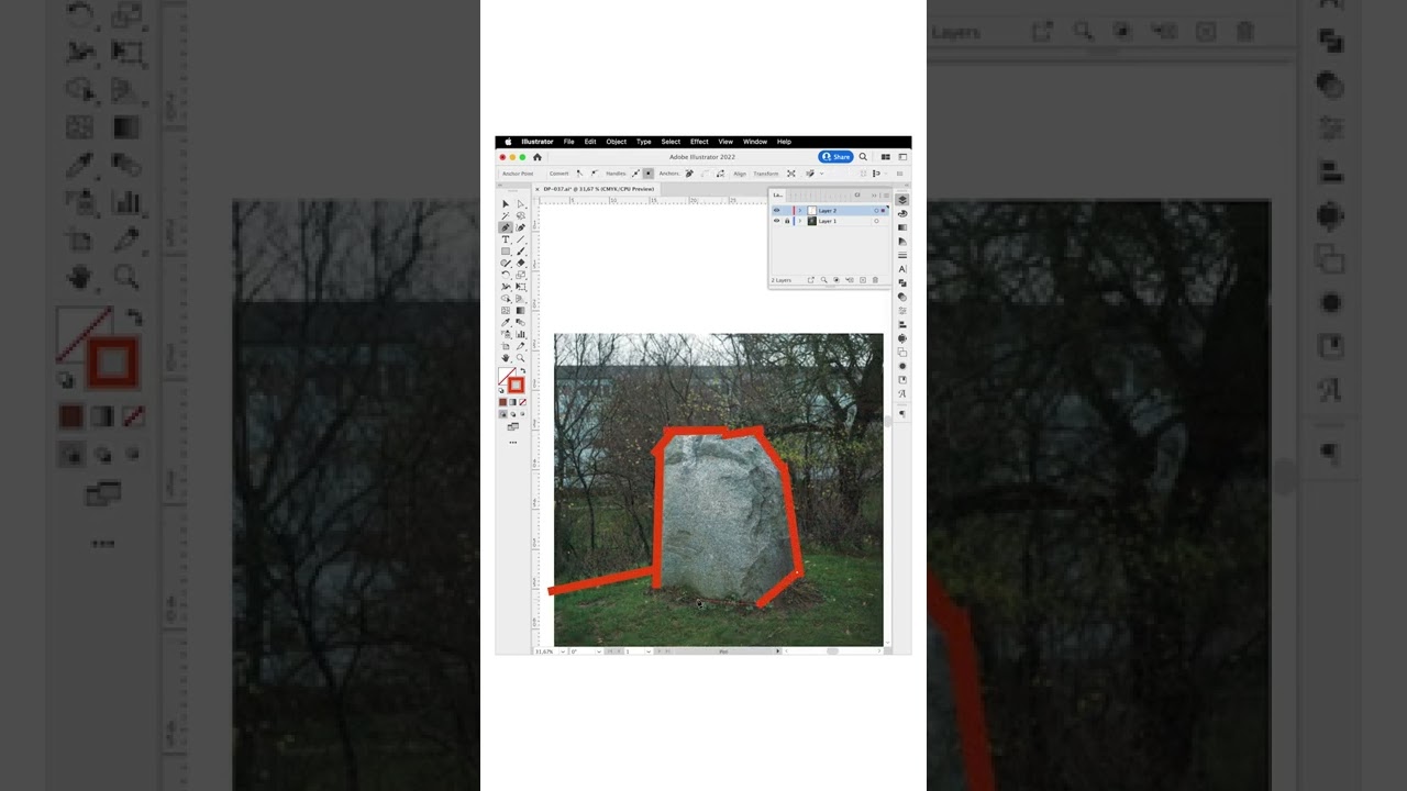 Poster Design Process In Illustrator #Shorts