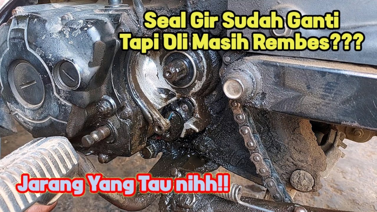 Mengatasi Kebocoran oli blok kiri Yamaha Vega r Atau Jupiter Z