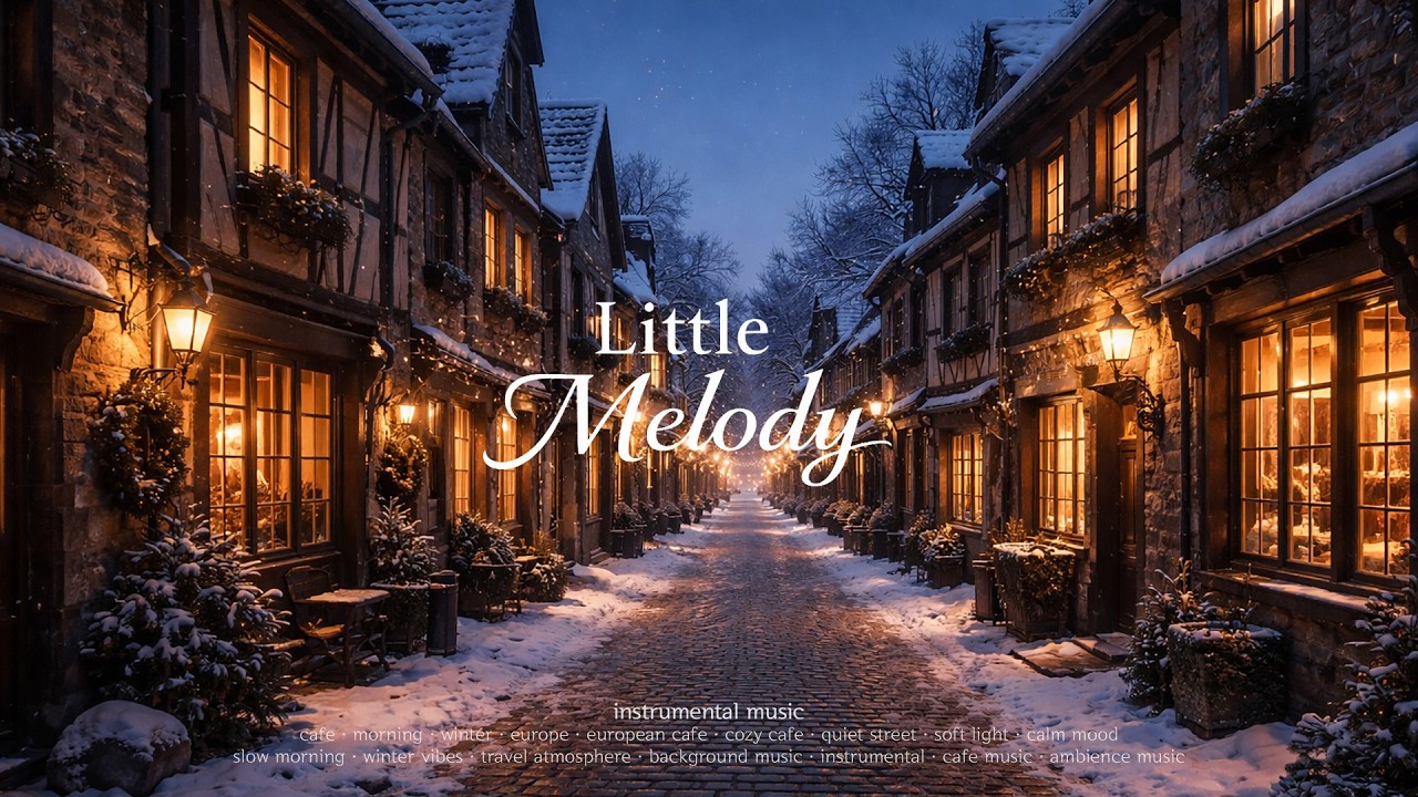 Winter Evening Walk Through an Old Town ✨ | Warm Melodic Indie Pop (12 Tracks) | Little Melody