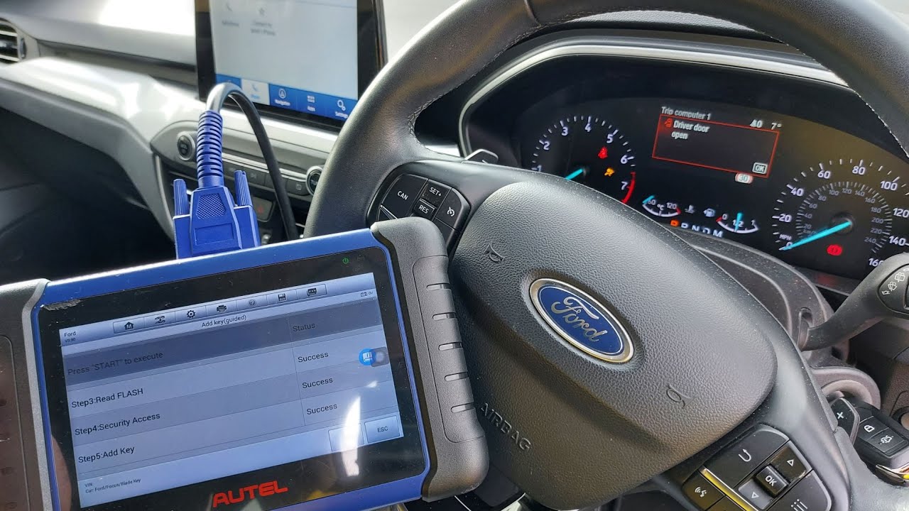 👉 Ford Focus 2019 spare remote key using Autel im508/ 608 / Otofix/ Otosys/ 👈 Programarea cheilor