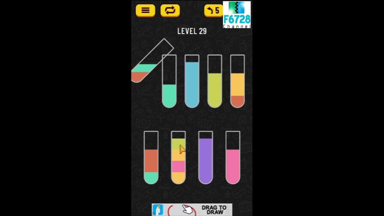 Water Sort Puzzle level 29 walkthrough