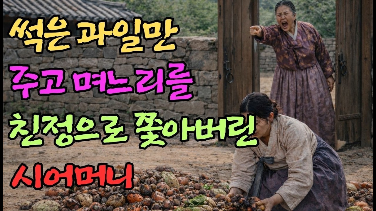 며느리를 쫓아내며 썩은 것만 한 무더기 준 고약한 시어머니 | 야담 | 조선야담 | 감동설화 | 눈물찔끔 | 고부갈등  | 반달곰 | 만담 | 야담사연 | 오디오사연 | 조선의곰