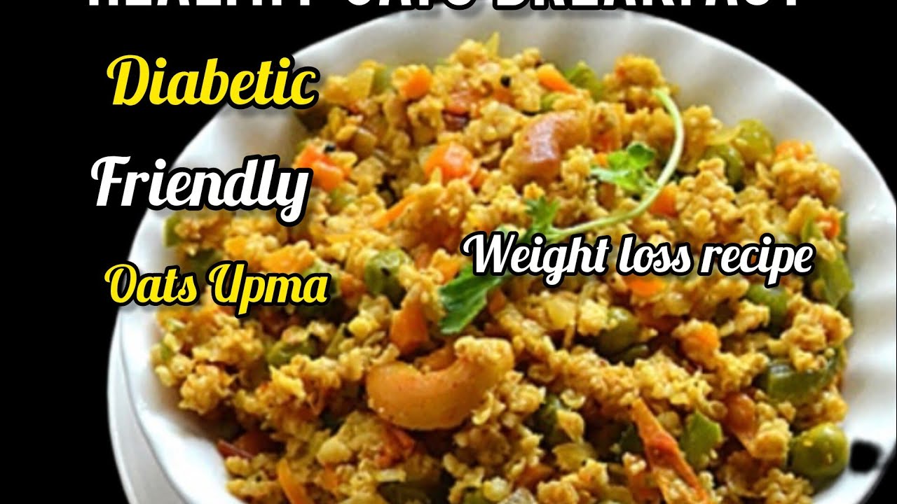 OATS UPMA RECIPE |HEALTHY BREAKFAST IDEAS |WEIGHT LOSS & DIABETIC FRIENDLY RECIPE|VEGETABLE UPMA| 4K