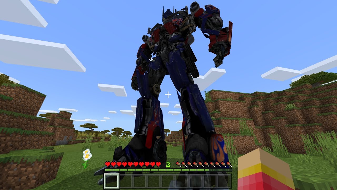 Я нашел Оптимуса Прайма в Minecraft...