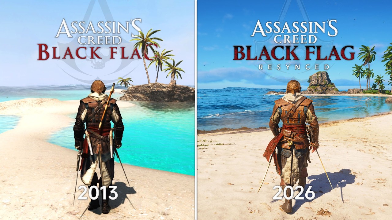 Assassin's Creed Black Flag Resynced | Original vs. Remake &ndash; Details Comparison